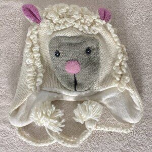 5/$25 Ark Wool Fleece Lined Sheep Toque Beanie With Ear Flaps